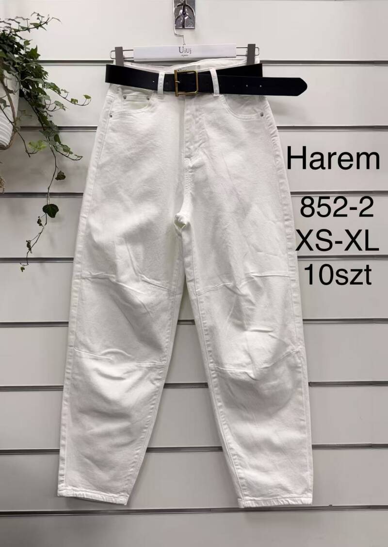 Spodnie damskie jeansy Roz XS-XL, 1 Kolor Paczka 10 szt